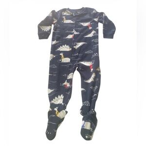 Two PJS: Carter's and Child of Mine Christmas Pj Toddler Sz 2T green and blue